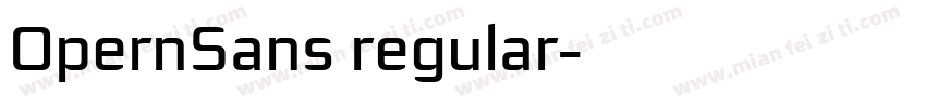 OpernSans regular字体转换